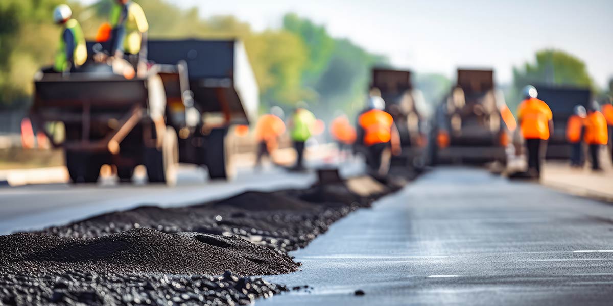 A road being constructed