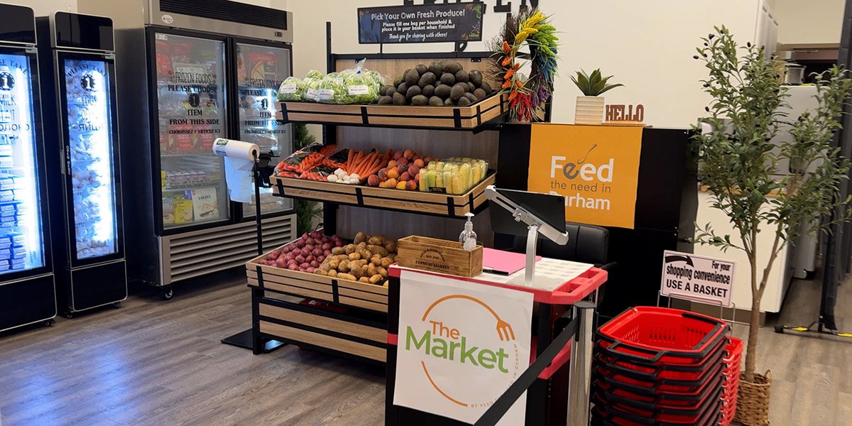 The inside of the Market food bank