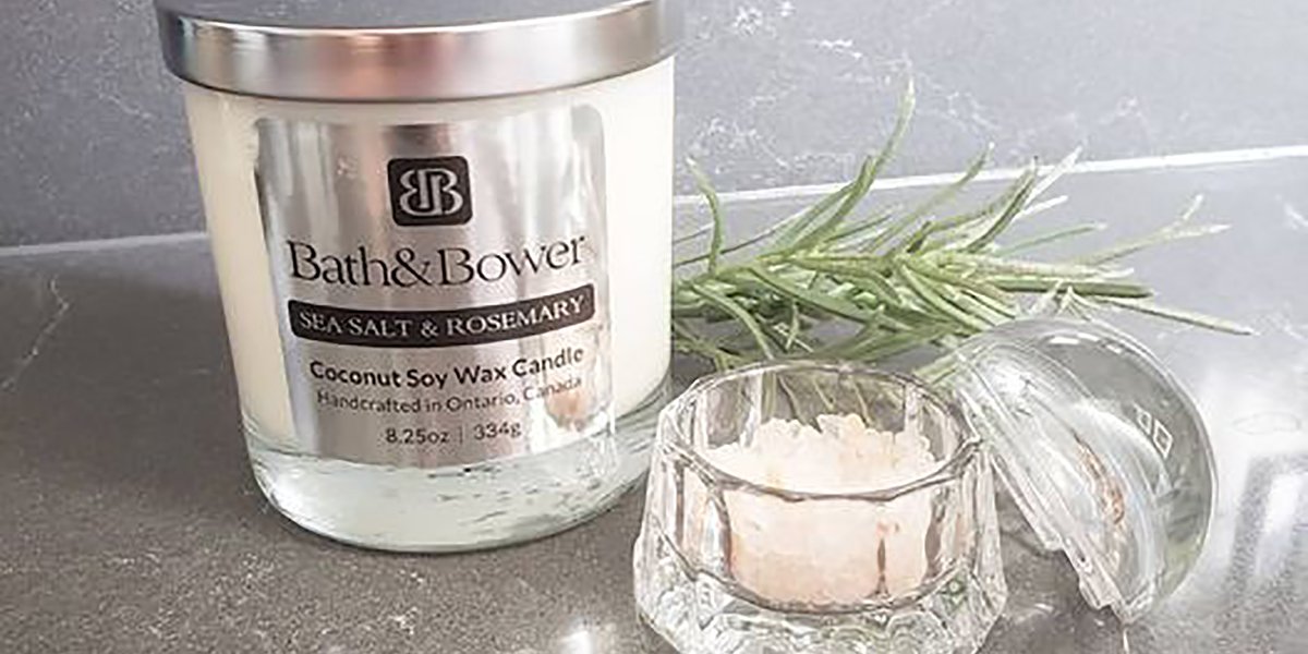 Candle with Rosemary