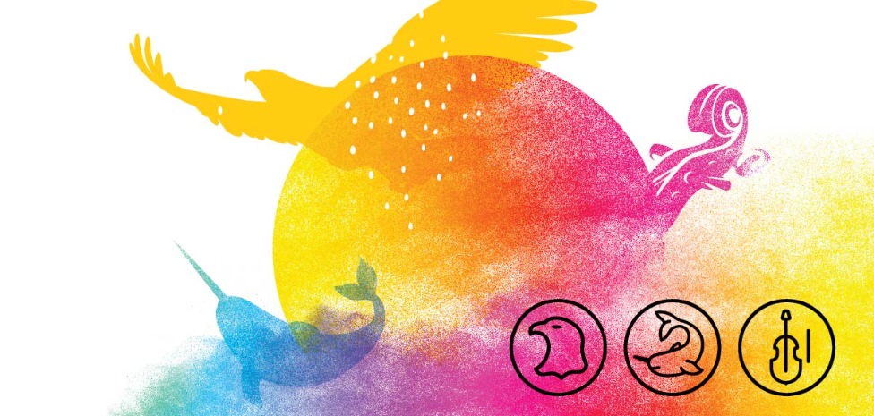 NIPD Logo of watercolour animals