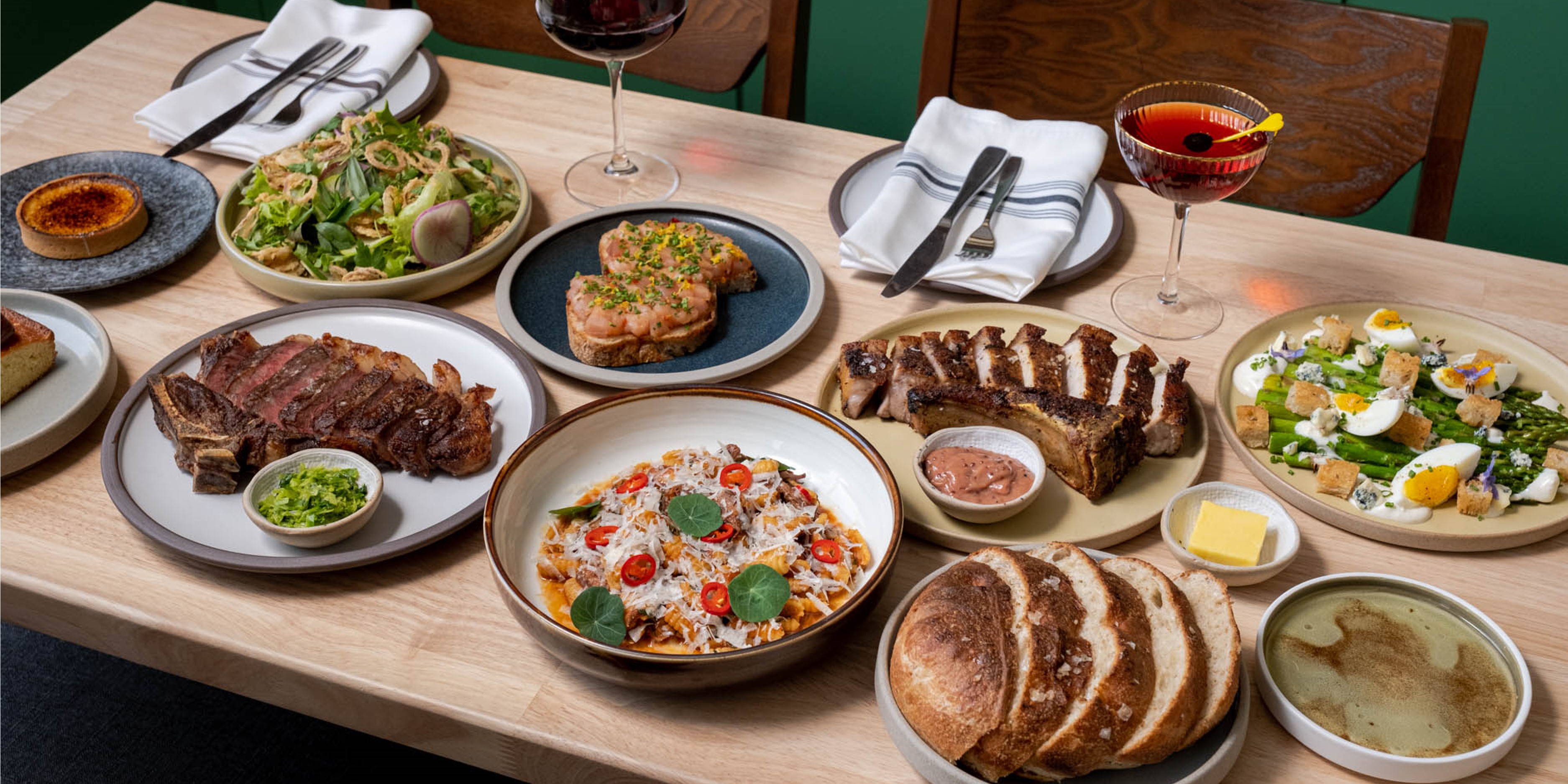 Spread of Food on Table