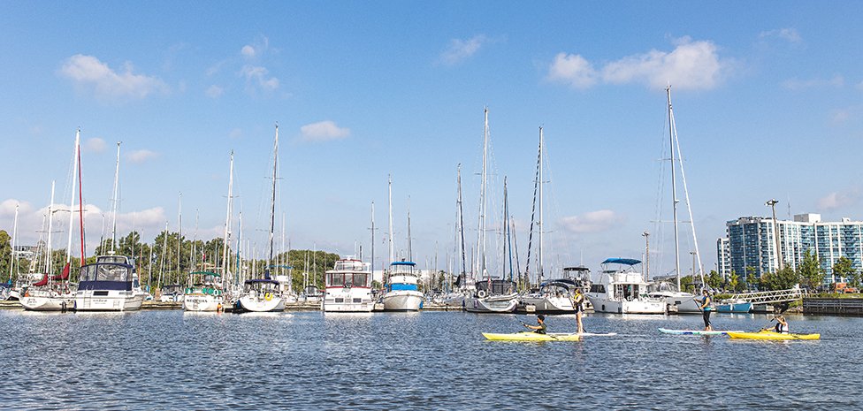 Boats at the Whitby Marina