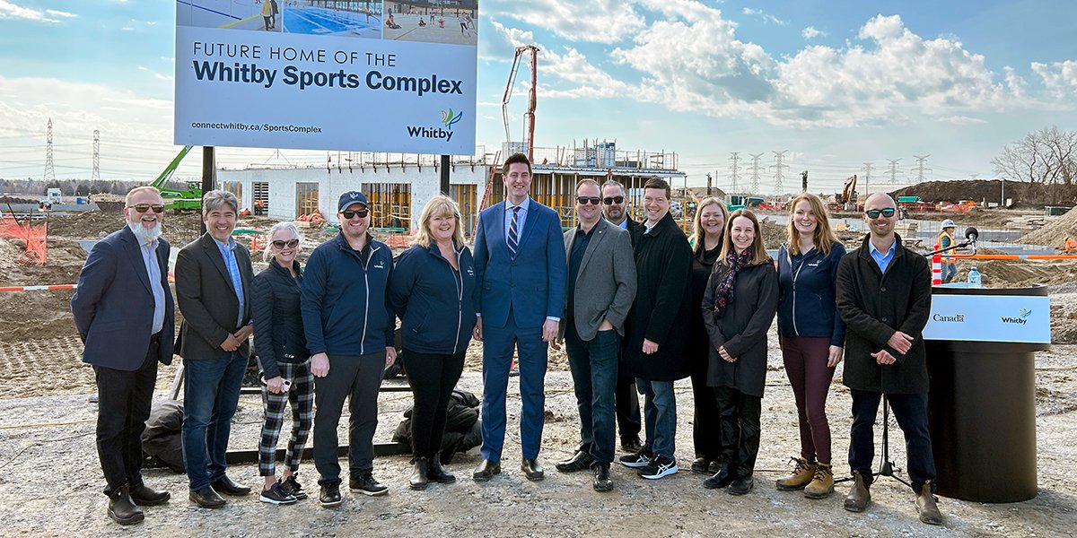 Group photo at funding announcement