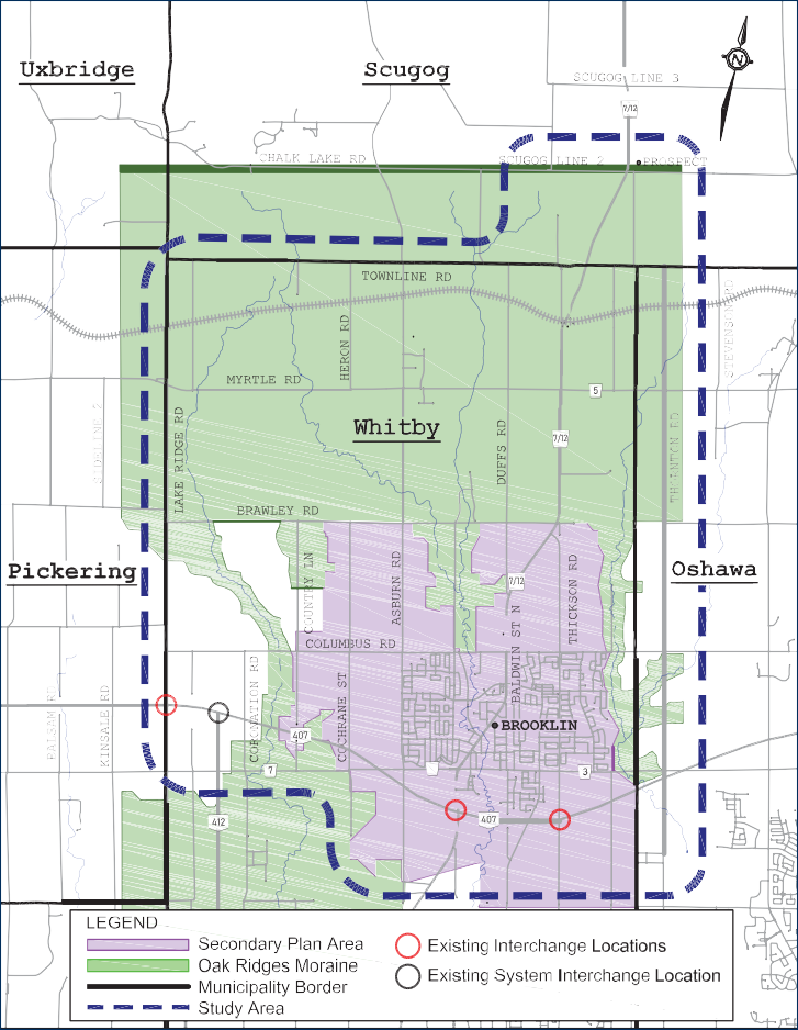 Highway 7/12 Study Area Map