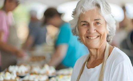 woman at fundraiser