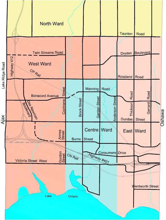 Whitby Road Network - South