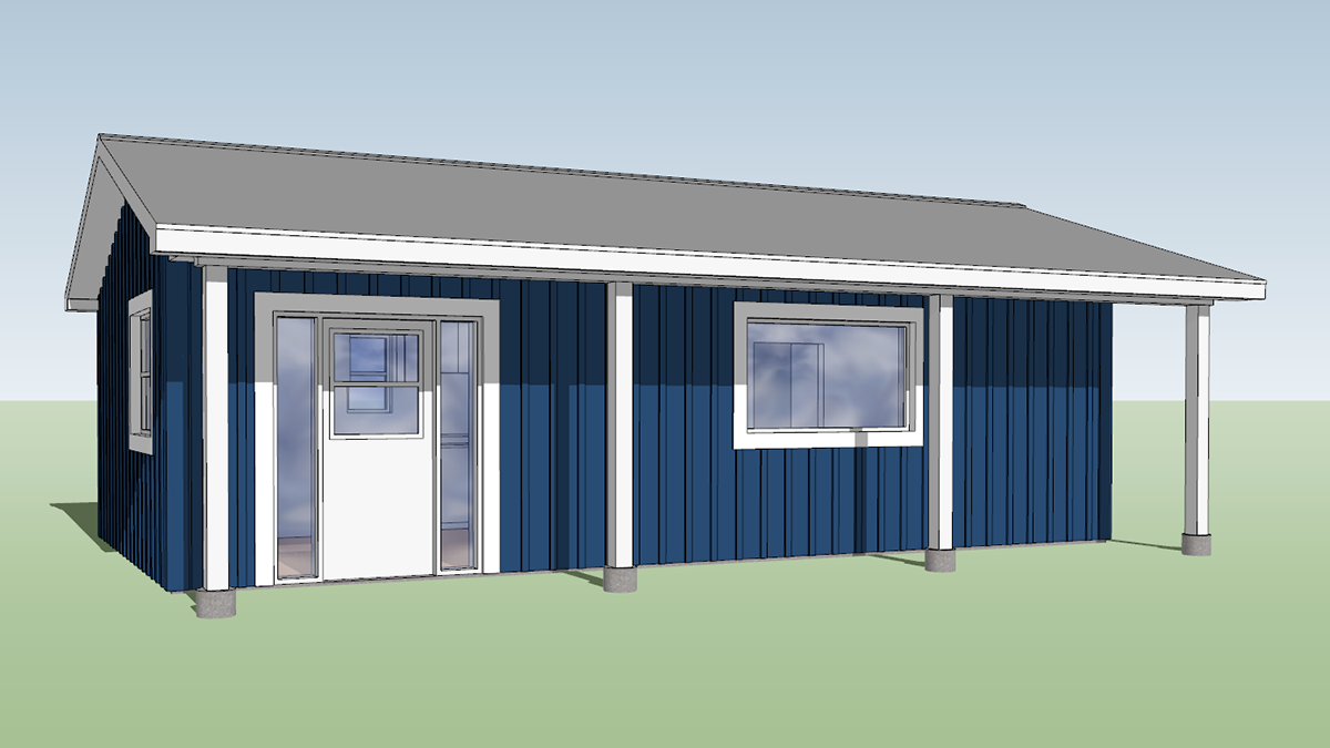 Artist rendering of an ADU model