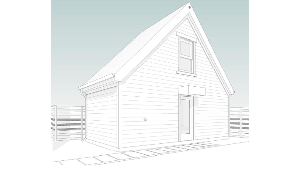 Artist rendering of an ADU model