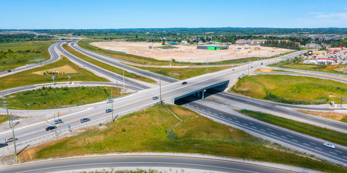 Aerial View of Highway