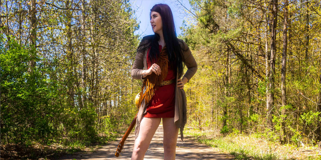 Courtney Bowles Outside with Guitar