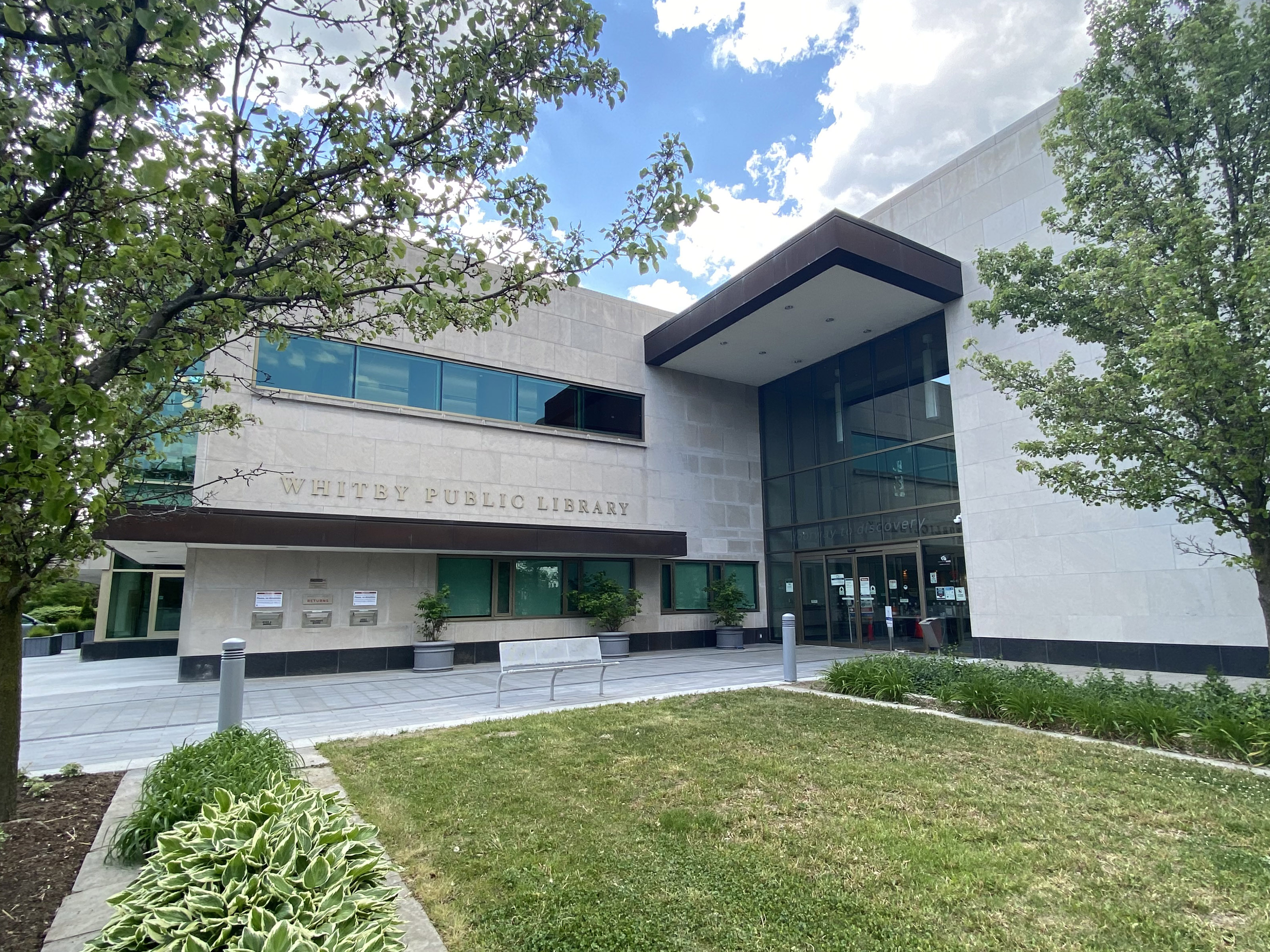 Whitby Public Library Central Branch south entrance